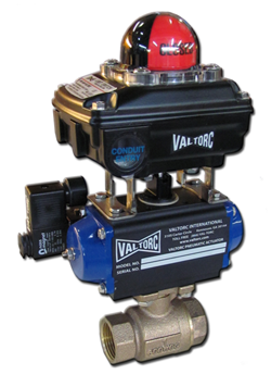 Actuated Brass Ball Valve (Pneumatic)