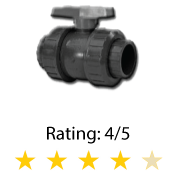 True Union PVC Ball Valve 4" Series 350