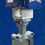 Electric Actuated Butterfly Valve Lug Wafer Style Background