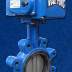 Wafer Lug Butterfly Valve EL Actuator Blue