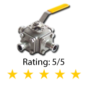 Sanitary 3-Way 4-Way Ball Valve Series 525SN