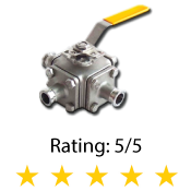 Sanitary 3-Way 4-Way Ball Valve Series 525SN