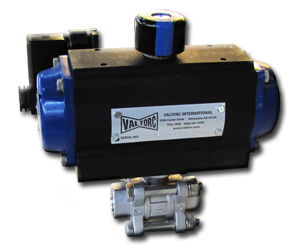 Actuated 3-Piece Stainless Steel Ball Valve