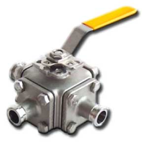 Sanitary 3-Way 4-Way Ball Valve Series 525SN