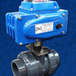 2-Way PVC Ball Valve Electric Actuator EL Blue