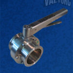 Sanitary Butterfly Valve Side View Handle