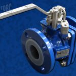 Teflon-Lined Flanged Ball Valve Series 470 Background